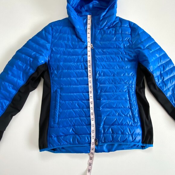 HBC Women's Sport Down Filled Puffer Blue Jacket SZ L - Picture 12 of 14